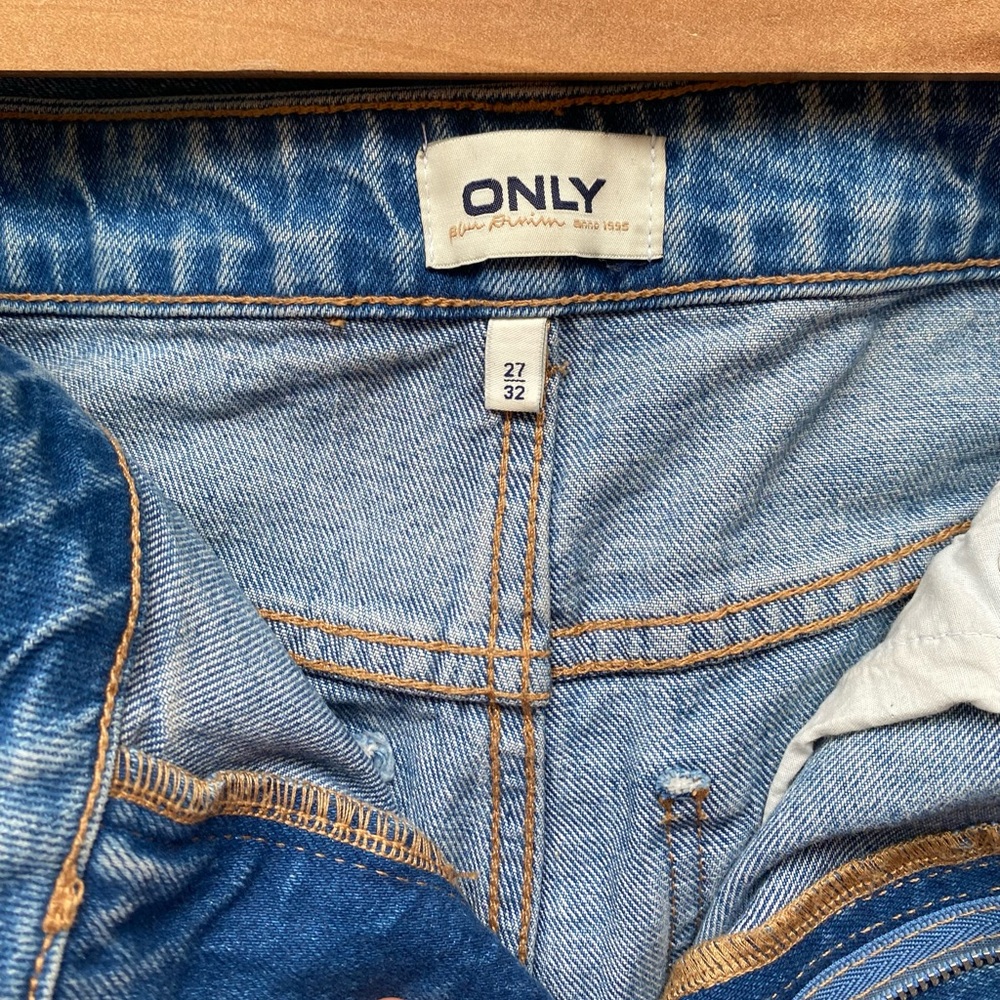 Only Blue Straight Leg Jeans with High Waist - Picture 3 of 4